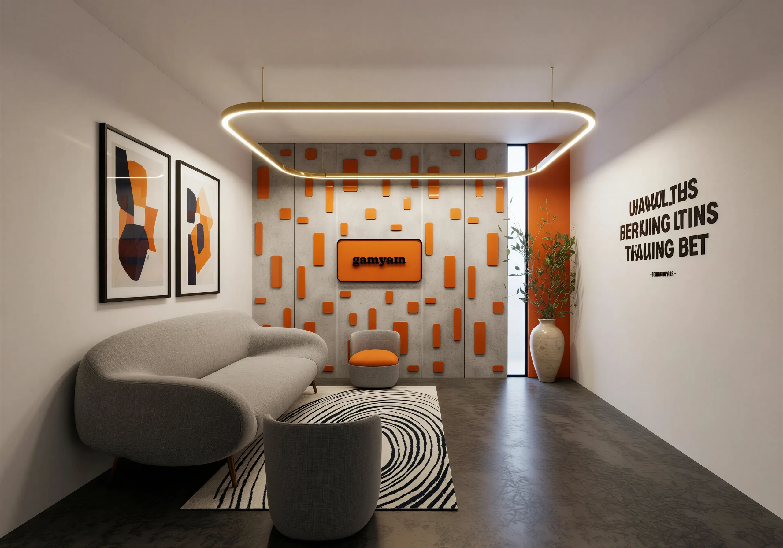 Office reception lounge